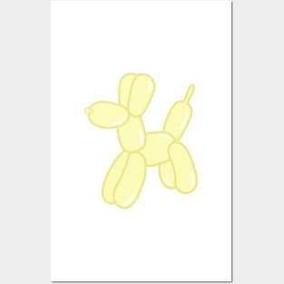 Yellow Balloon Dog Posters and Art